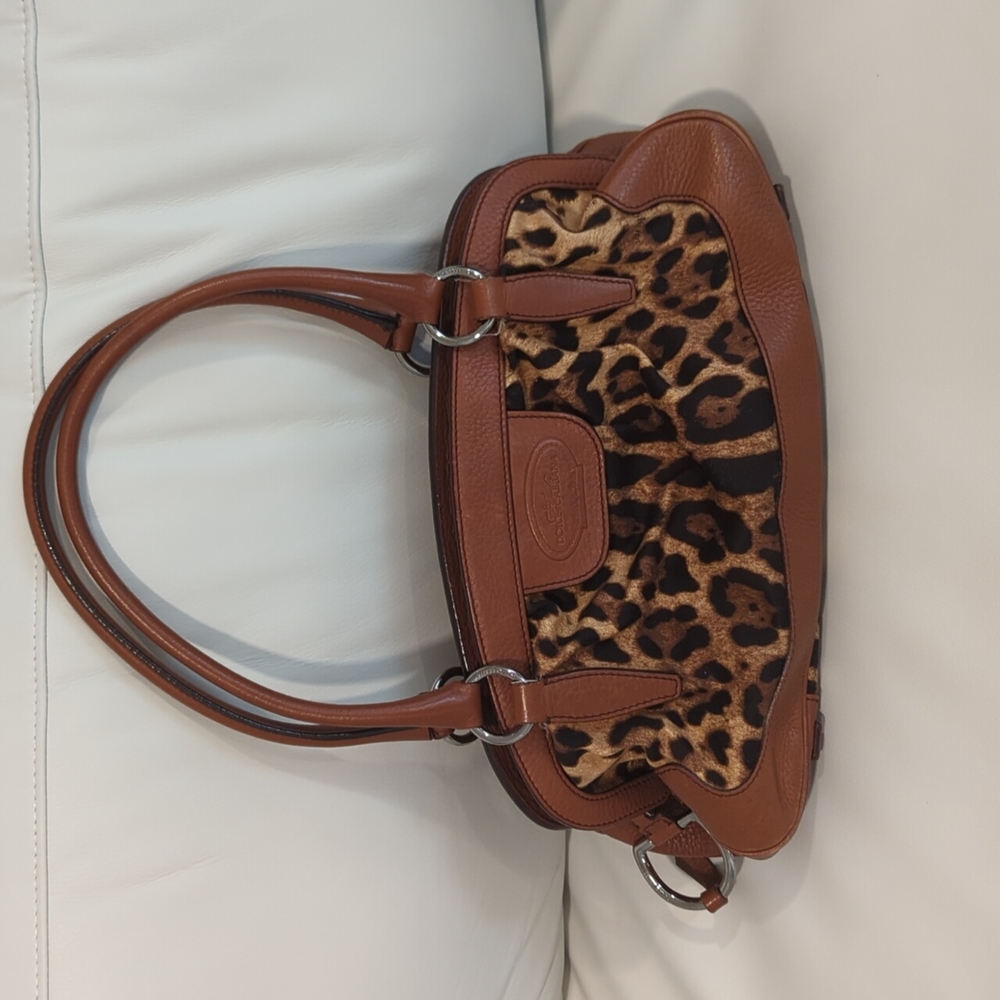 Dolce & Gabbana Brown Leather and Leopard bag